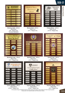 Plaques & Shields page 133 Plaques & Shields page 133