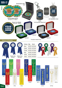 Keychains / Badges / Pens & Accessories p 150