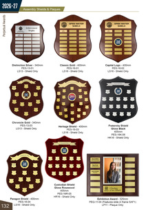 Plaques & Shields page 132 Plaques & Shields page 132