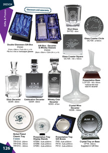 Trays Award and Trophies p126