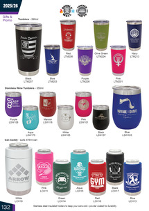 Printed Mugs, Glassware, Pens and Keyrings p132